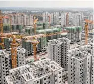  ?? Bloomberg ?? In China, new-home sales tumbled 32.5 percent in January from a year earlier, preliminar­y data shows.