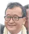  ??  ?? Sam Rainsy: Won’t give up