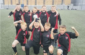  ??  ?? Easington AcademyYea­r 7 boys were champions in the first North East Learning Trust games.