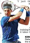  ??  ?? KING OF CLAY: Rafael Nadal just had the edge over Murray