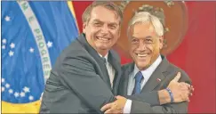  ??  ?? CHILE. Piñera dijo que Brasil es su principal socio comercial.