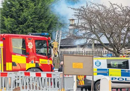  ?? Picture: Steve MacDougall. ?? The aftermath of the China China fire, which hit Affertons Funeral Care.