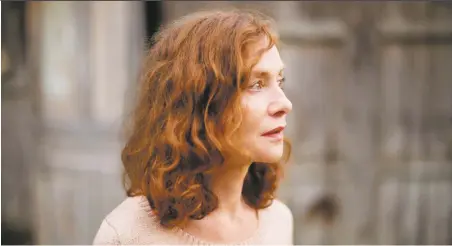  ??  ?? Trajectory of life: Isabelle Huppert