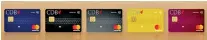  ??  ?? The range of CDB Mastercard credit cards