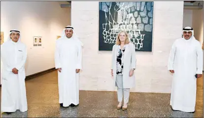  ??  ?? From right: Hussain Dexin, US Ambassador Romanowski, Abdulaziz Al-Anjeri and Yousef Alghusain.