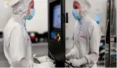  ??  ?? Sensorisch­e Erfahrung: Bosch Sensortec baut in seiner Dresdener Fabrik Sensoren für alles – vom Smartphone bis zum hochautoma­tisierten Auto.