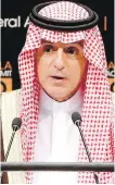  ??  ?? Saudi Foreign Minister Adel al-Jubeir to the Canadian government: “We did not do this, you did. Fix it. You owe us an apology.”