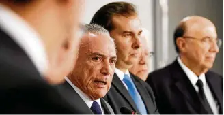  ?? BETO BARATA/PR–21/3/2017 ?? Exceção. Temer anunciou que servidores estaduais e municipais ficariam fora da reforma