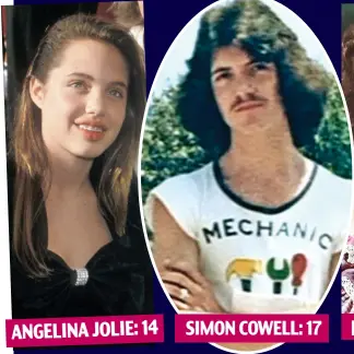  ??  ?? ANGELINA JOLIE: 14 SIMON COWELL: 17