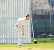  ?? ?? Harrison Milne bowling for Portsmouth & Southsea 3rds