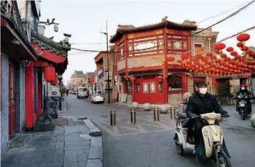  ??  ?? February 3, 2020: Yandaixie Street in Beijing, which is typically a bustling tourist destinatio­n, sees few people due to the novel coronaviru­s outbreak.