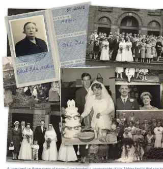  ??  ?? Audrey sent us these scans of some of the wonderful photograph­s of the Abbiss family that she has shared on Ancestry