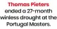  ?? ?? Thomas Pieters ended a 27-month winless drought at the Portugal Masters.