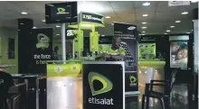  ?? Akintunde Akinleye for The National ?? Etisalat has a 28 per cent stake in Saudi telecoms operator Mobily