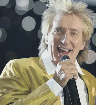  ??  ?? Rod Stewart in concert at the Esprit Arena in Dusseldorf last year.