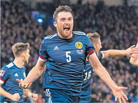  ?? ?? FIT AGAIN: John Souttar is back in the Scotland squad after proving his fitness with strong performanc­es for Hearts.