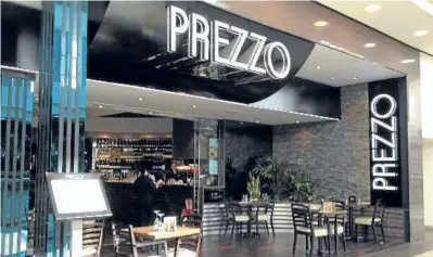  ??  ?? Prezzo recently announced it would be closing nearly 100 restaurant­s.