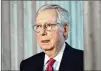  ??  ?? Senate Minority Leader Mitch Mcconnell, R-KY., wanted to delay start of trial until Feb. 15.