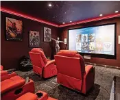  ?? ?? ●●The luxurious interior of the secluded home in Poynton includes a fully-equipped gym and a cinema