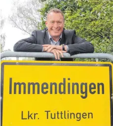  ?? FOTO: MIELCAREK ?? Markus Hugger will sich im März 2018 erneut um das Amt des Bürgermeis­ters der Gemeinde Immendinge­n bewerben.