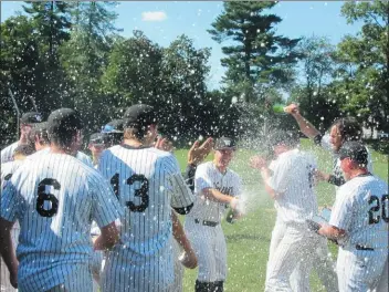  ?? MEDIANEWS GROUP FILE PHOTO ?? With Delco moving into the yellow phase on June 5, there is hope that celebratio­ns like this one after Wayne won the Delco League title last year, are still possible this year.