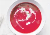  ?? ?? Beet soup can be served warm or chilled.