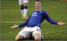  ??  ?? DOUBLE TROUBLE: Everton’s Ross Barkley scored twice against Villa