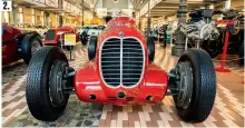  ??  ?? 1. Tazio Nuvolari kørte denne Maserati 6C/34 med 270 hk i 1934. Egenvaegt: 720 kg. Topfart: 260 km/t!