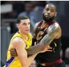  ?? (Reuters) ?? BARRING FURTHER transactio­ns, LeBron James (right) and Lonzo Ball will be teammates next season on the Los Angeles Lakers.