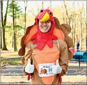  ?? JESI YOST — FOR MEDIANEWS GROUP ?? Tim Nguyen of Philadelph­ia learned of the Boyertown Thanksgivi­ng Day race from a friend, Bryton Henry when the pair ran in the Philadelph­ia Marathon Nov. 19.