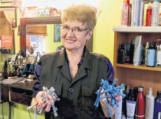  ?? CAROLE MORRIS-UNDERHILL ?? Elva Peach learned how to cut and style hair simply by doing it, and on Dec. 31, after 52.5 years in the industry, she was ready to retire.