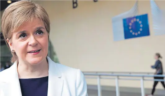  ??  ?? First Minister Nicola Sturgeon has come over as the model of reasonable­ness over Brexit