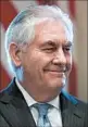  ?? ANDREW HARNIK/AP ?? Secretary of State Rex Tillerson will meet G-7 officials ahead of Moscow.