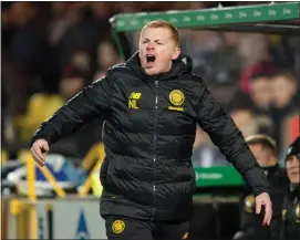  ??  ?? Neil Lennon has argued that Celtic should be awarded the title