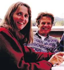  ??  ?? Rob and Laurie Wood aboard their boat, Quintano.