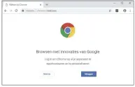  ??  ?? Meer wit en een afgerond uiterlijk – zo ziet de nieuwe bedienings­interface van Chrome eruit.