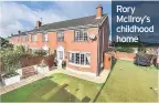  ??  ?? Rory McIlroy’s childhood home