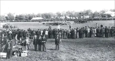  ??  ?? The sports ground in the 1900s and right, the same area around 100 years later