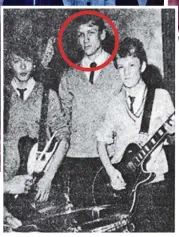  ??  ?? Star role: Craig, circled, in school band