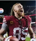 ?? AP PHOTO ?? George Kittle of the San Francisco 49ers