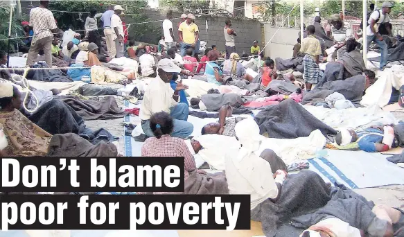  ??  ?? If we seriously want to address poverty, then why don’t we look at the inequality in the distributi­on of resources?