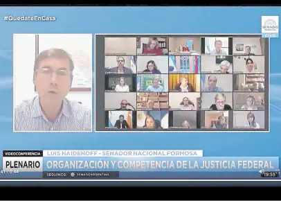  ?? Senado ?? El senador Luis Naidenoff, de la UCR, dijo que el Frente de Todos no avanzó con Rafecas