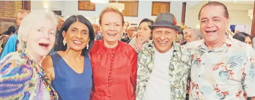  ?? Picture: SUPPLIED ?? Left to right: Karen Macalister, Sonn Singh, Glenda Deoki, Colin Deoki and Kevin Thomas at a reunion in Australia.