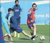  ?? FOTOS: FCB ?? Los internacio­nales como Griezmann, Jordi Alba y Pedri volvieron a la disciplina culé