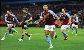  ?? Hannah McKay/Reuters ?? Ollie Watkins opened the scoring for Villa but was later forced off injured. Photograph: