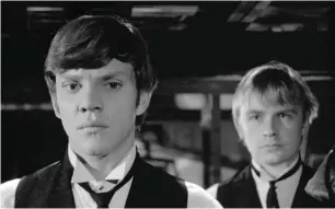  ?? ?? Public school life: Malcolm Mcdowell and David Wood in Lindsay Anderson’s If...