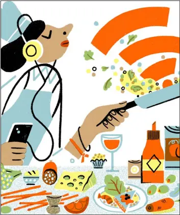  ?? IRENE RINALDI — THE NEW YORK TIMES ?? A variety of podcasts offer a mix of innovative recipes, journalism about culinary culture, and answers to the food world’s hotly contested debates.