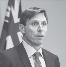  ?? CP PHOTO ?? Patrick Brown month. speaks at a news conference at Queen’s Park in Toronto last