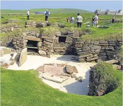  ??  ?? The Skara Brae settlement on Orkney.