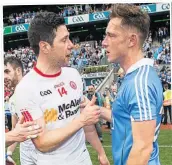  ??  ?? RESPECT Cavanagh with Paul Flynn after the game